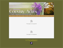 Tablet Screenshot of countryacrescamping.com